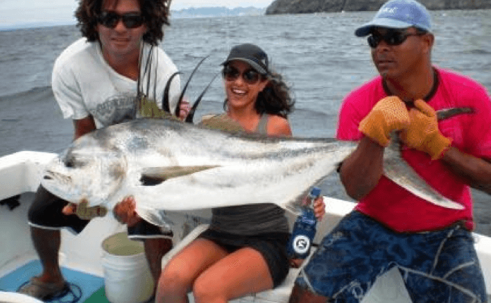 Roosterfish caught with Costa Rica Fishing Charters