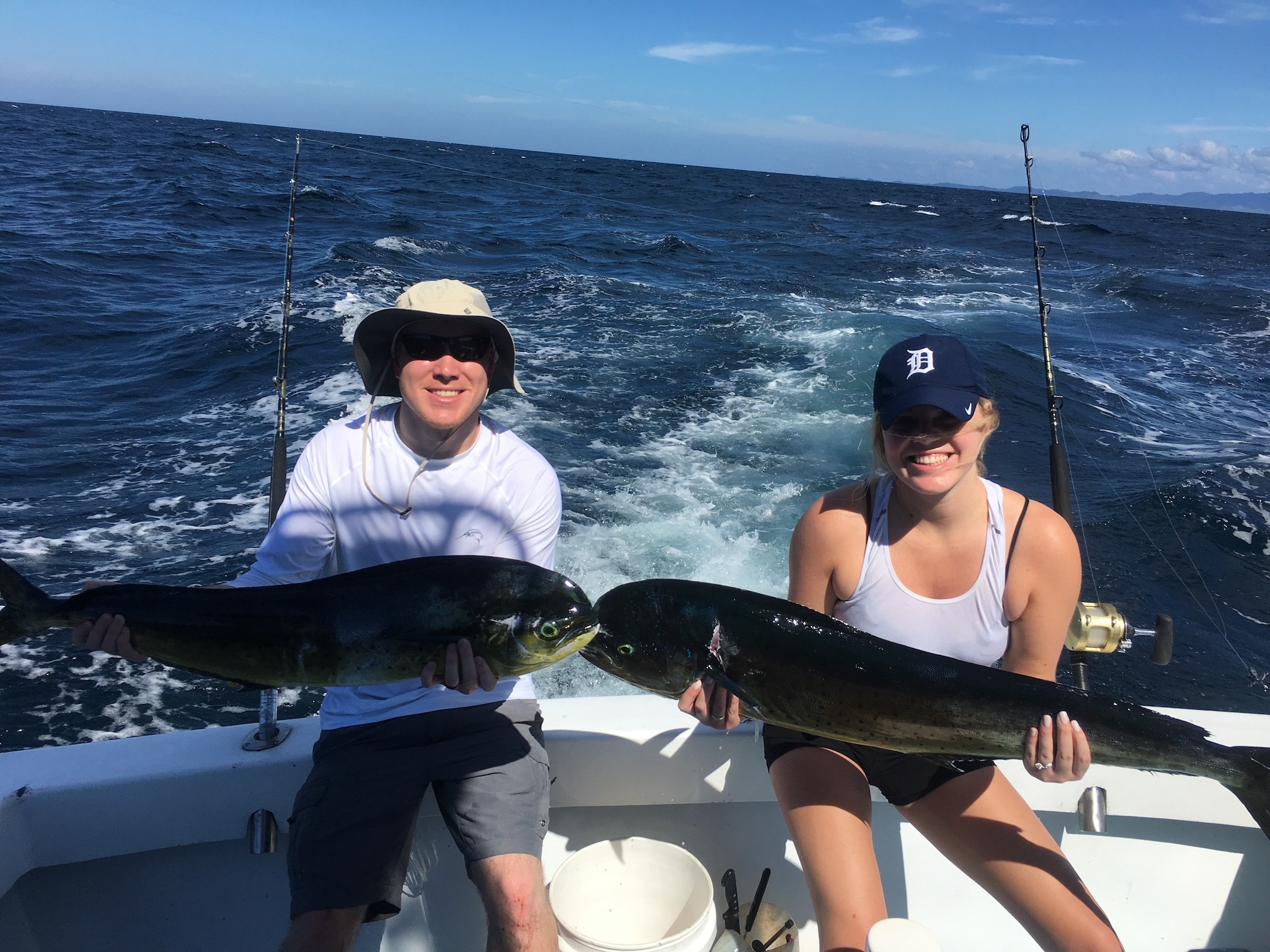 Just two of the MahiMahi caught by Alexis and Philp with Costa Rica Fishing Charters