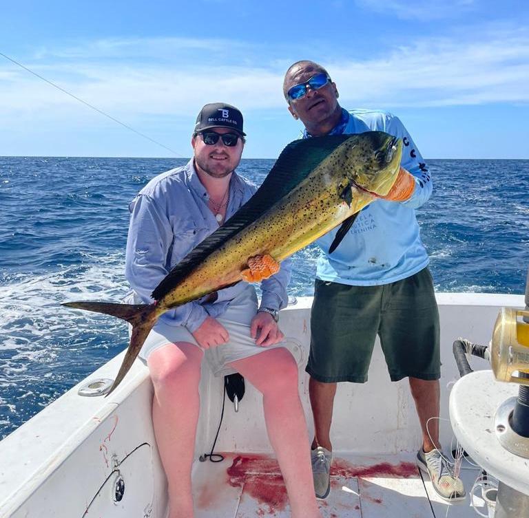 Cole catches a great Dorado with Costa Rica Fishing Charters